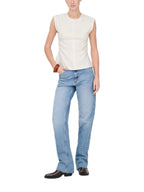 T-shirt Only Bianco Marie con piega 15372452 /Cloud Dancer ONLY 