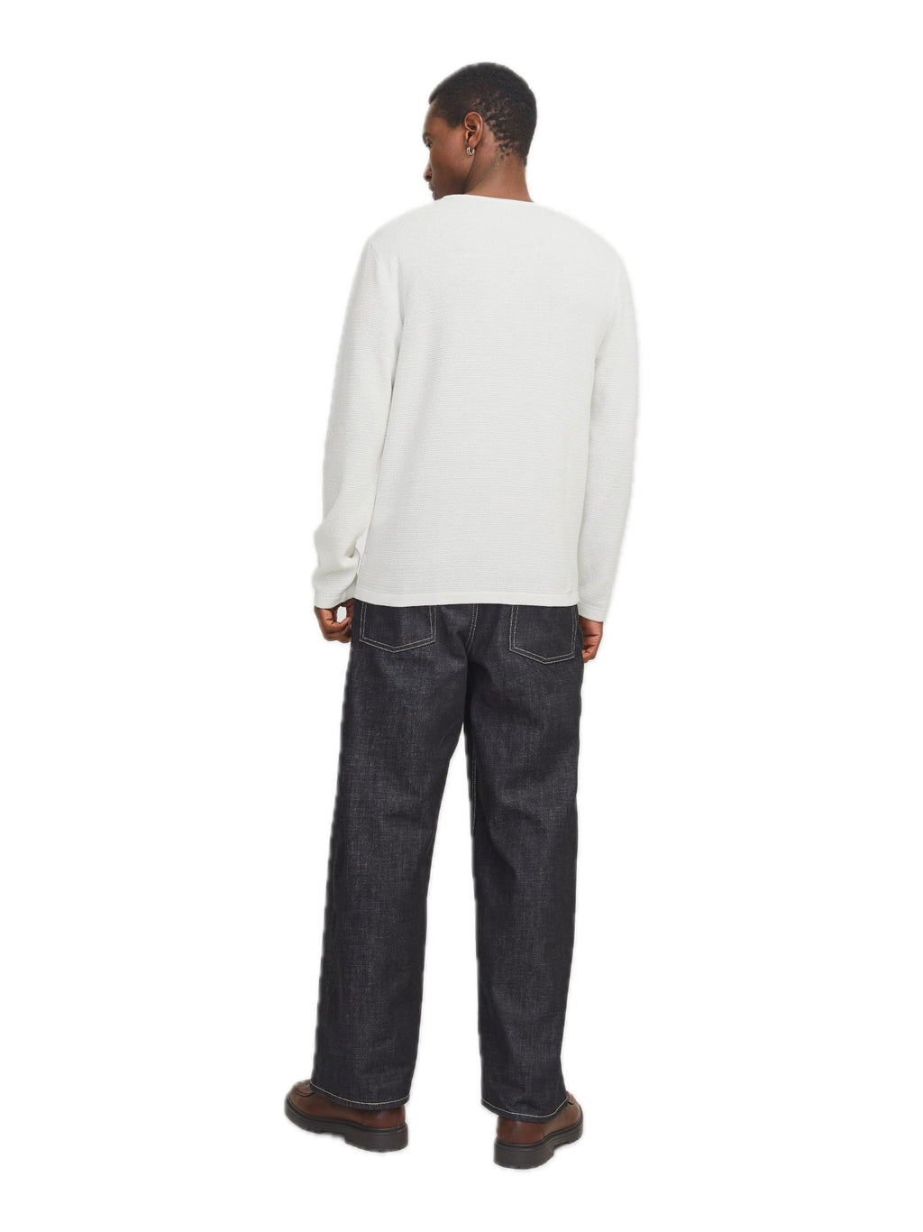 Maglia  Jack & Jones Giorgio Bianco 12268279 /Cloud Dancer JACK & JONES 