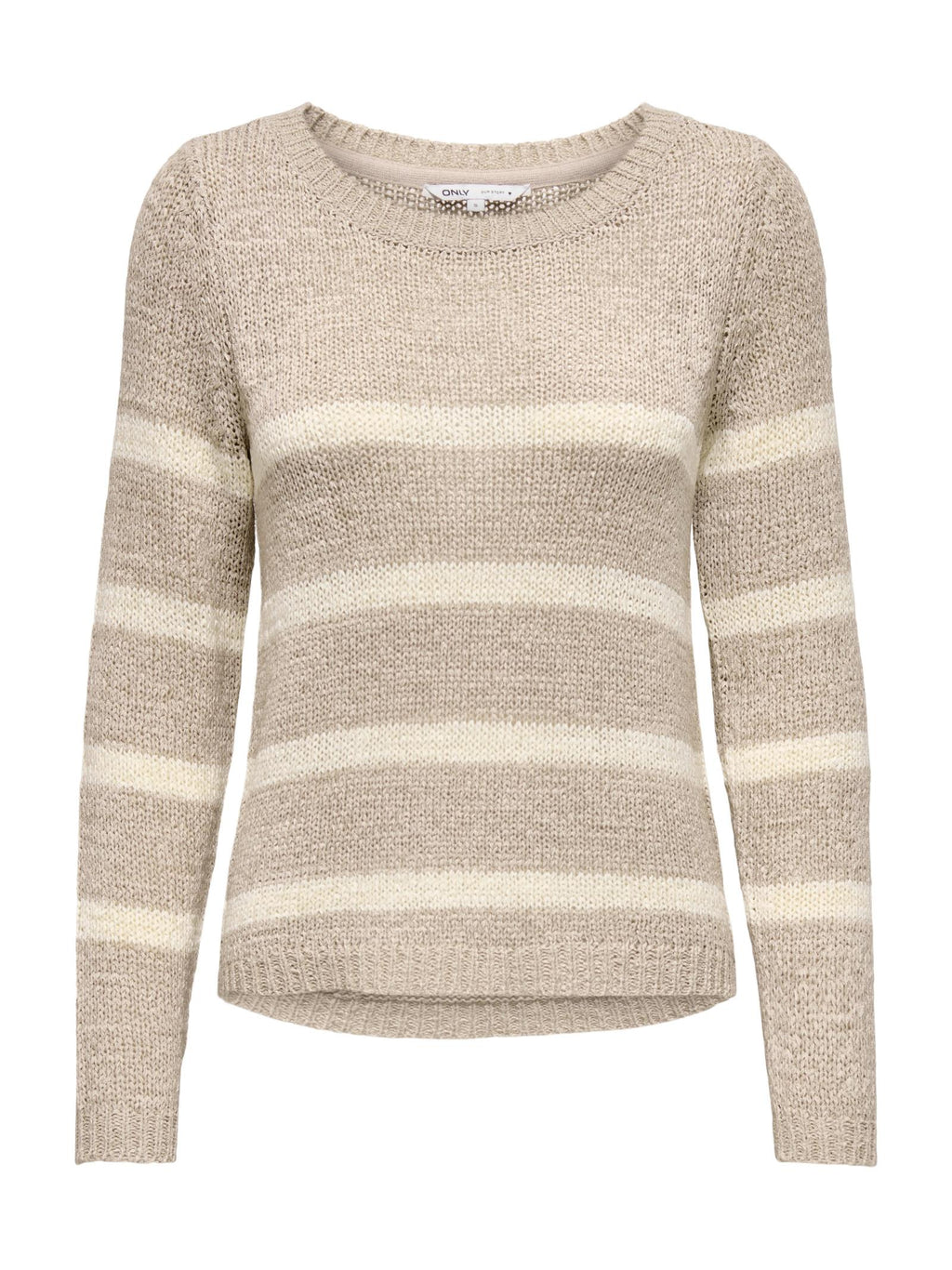 Maglia Only Beige Gina con lavorazione a maglia 15113356 /Simply Taupe ONLY 