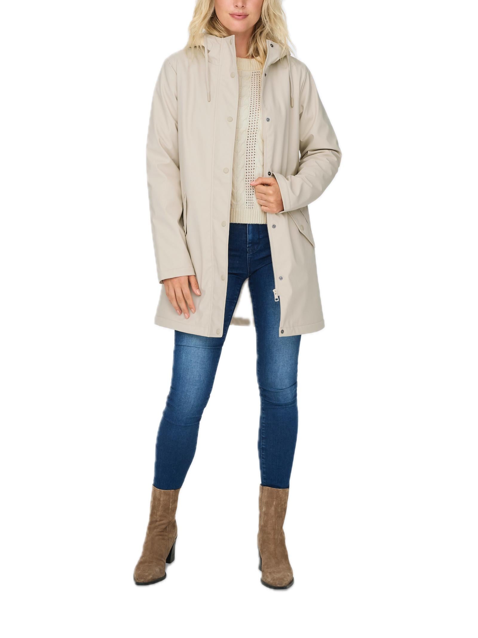 Giubbotto Only Sally Beige con cappuccio 15206116 /Oatmeal ONLY 