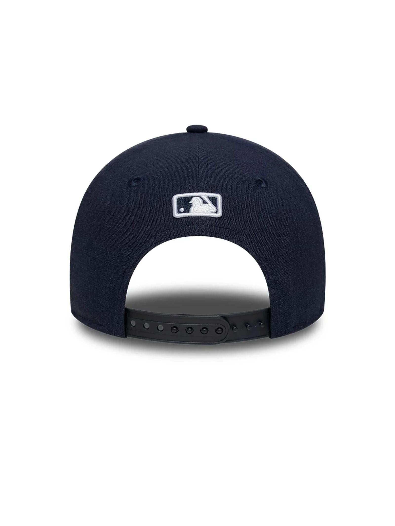 Berretto New Era Blu 9FORTY misto lino 60856291 NVY NEW ERA 