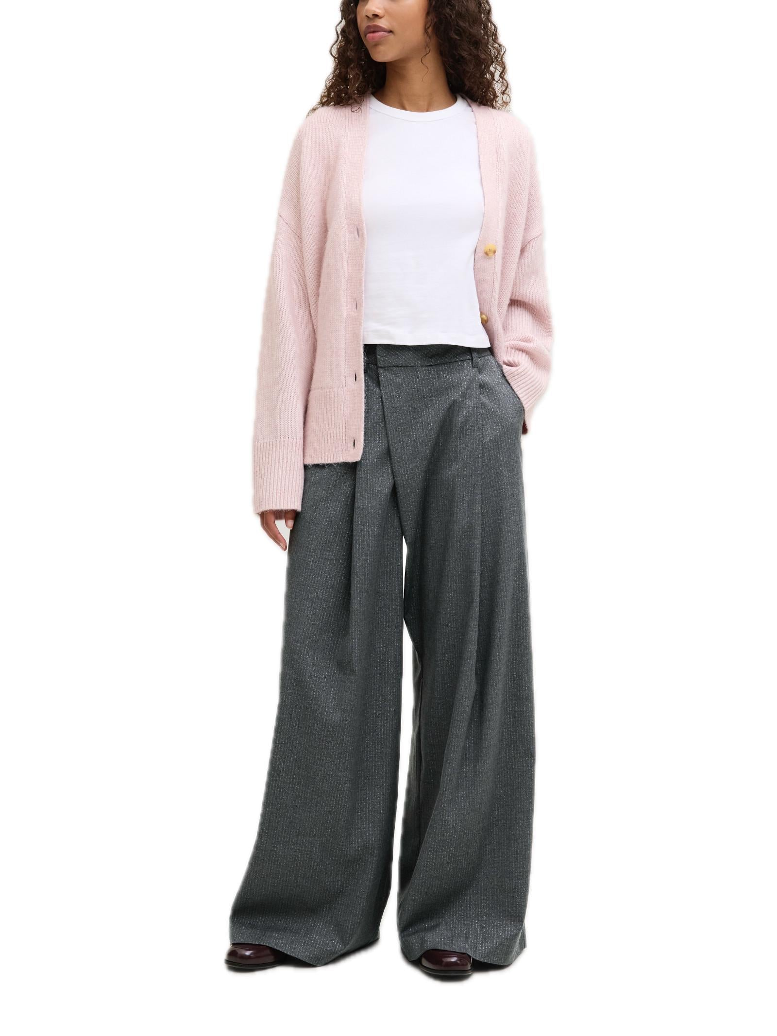 Pantalone JJXX Anne Grigio largo 12286018 /Dark Grey Melange JJXX 