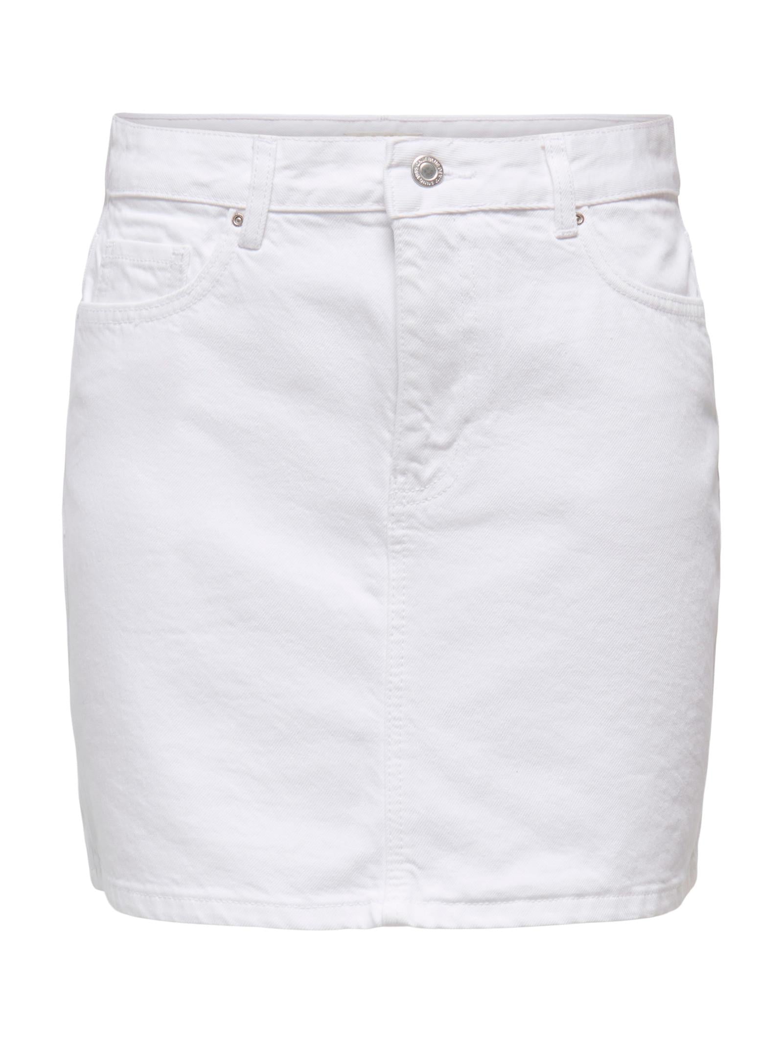 Gonna Only Bianco Stella corta 15339630 /White Denim ONLY 