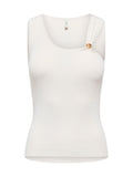 Top Only Bianco Golden scollo a U 15375090 /White ONLY 