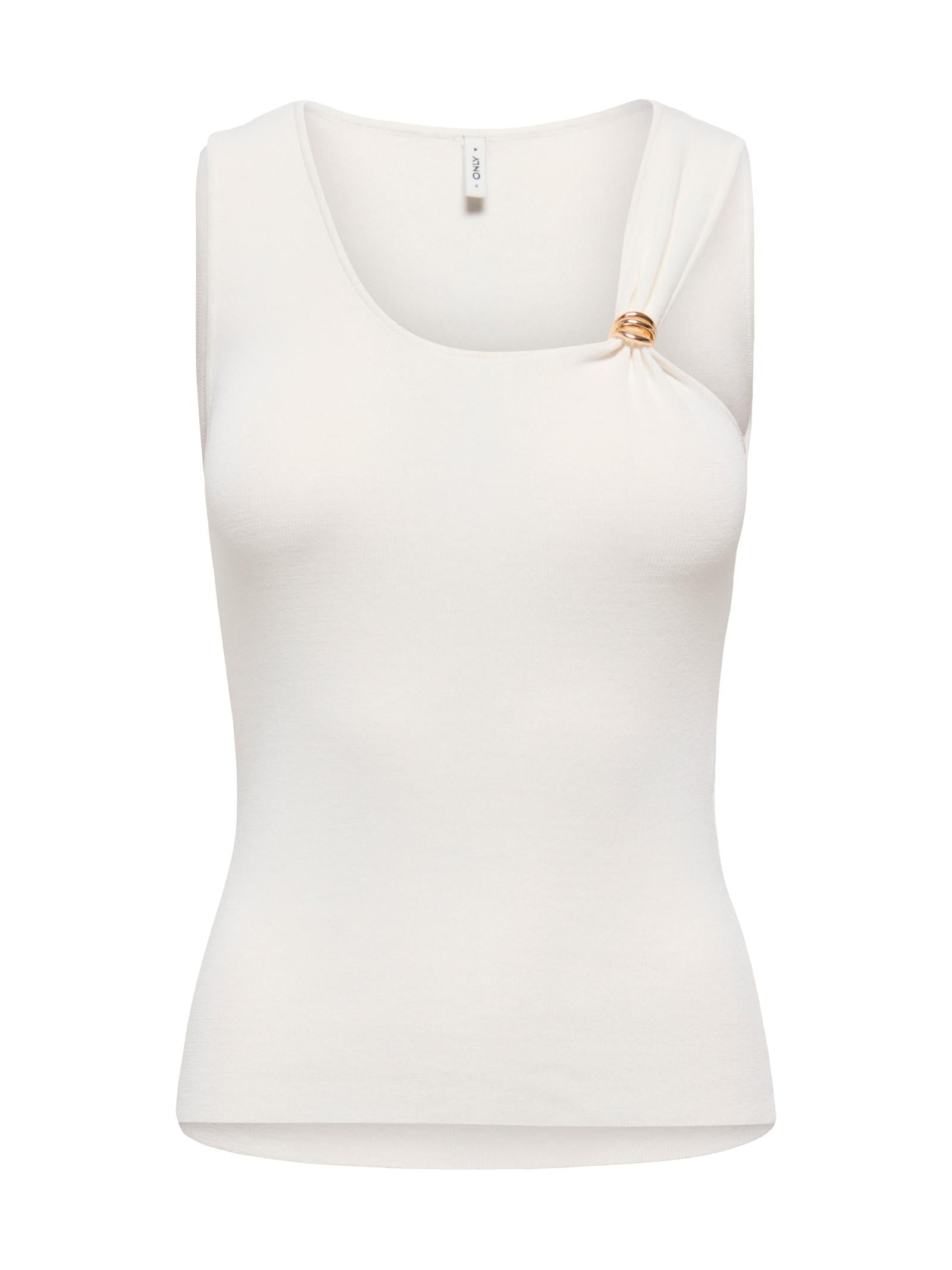 Top Only Bianco Golden scollo a U 15375090 /White ONLY 