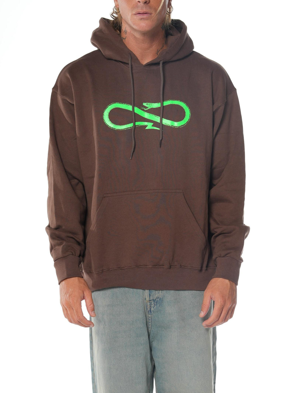 Felpa Propaganda Marrone Logo classic FE428 MARRONE PROPAGANDA 