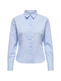 Camicia Only Aida Celeste con strass 15366704 /Brunnera Blue ONLY 