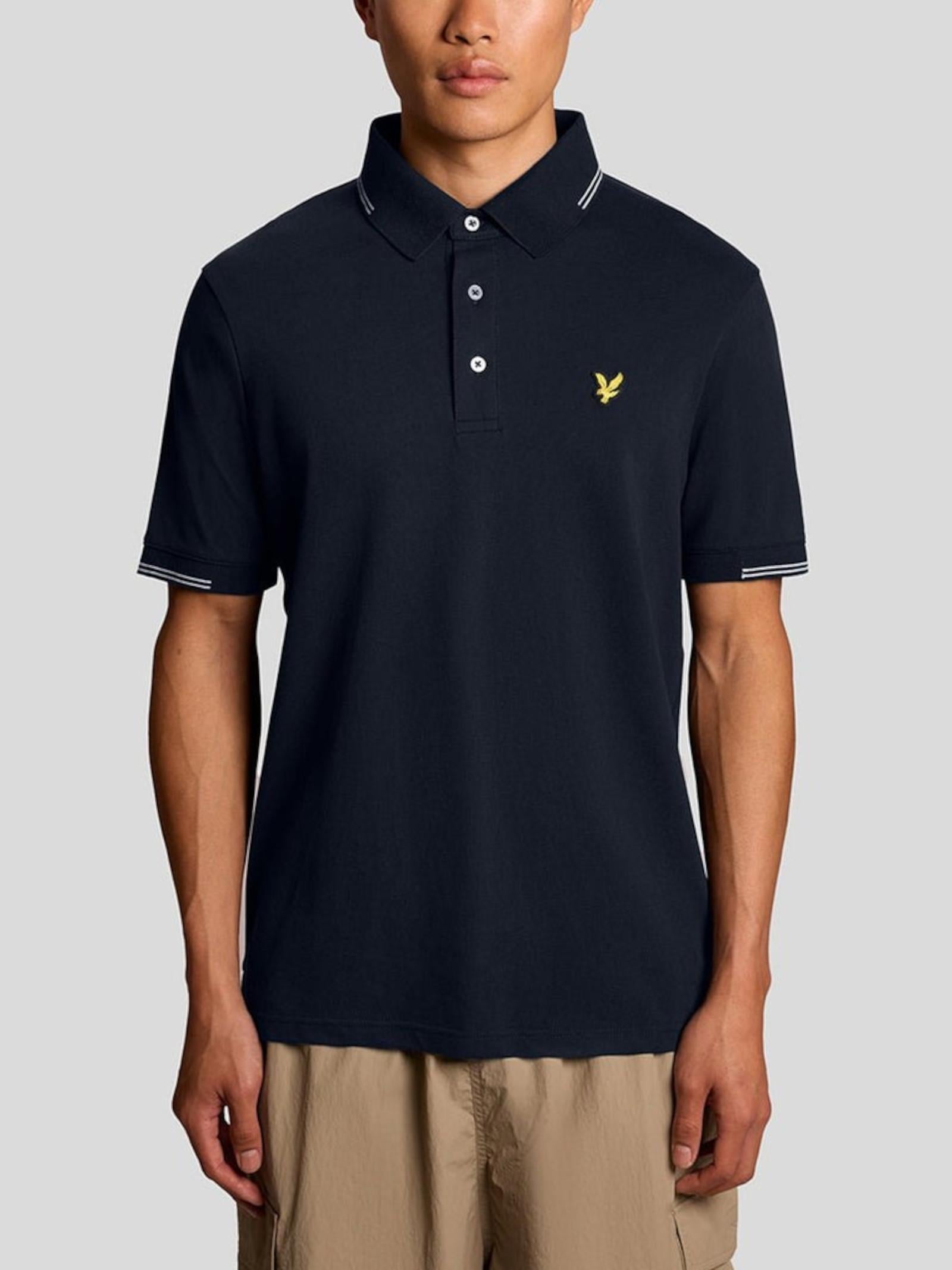 Polo Lyle & Scott Blu colletto riga SP2402V DARK NAVY LYLE & SCOTT 