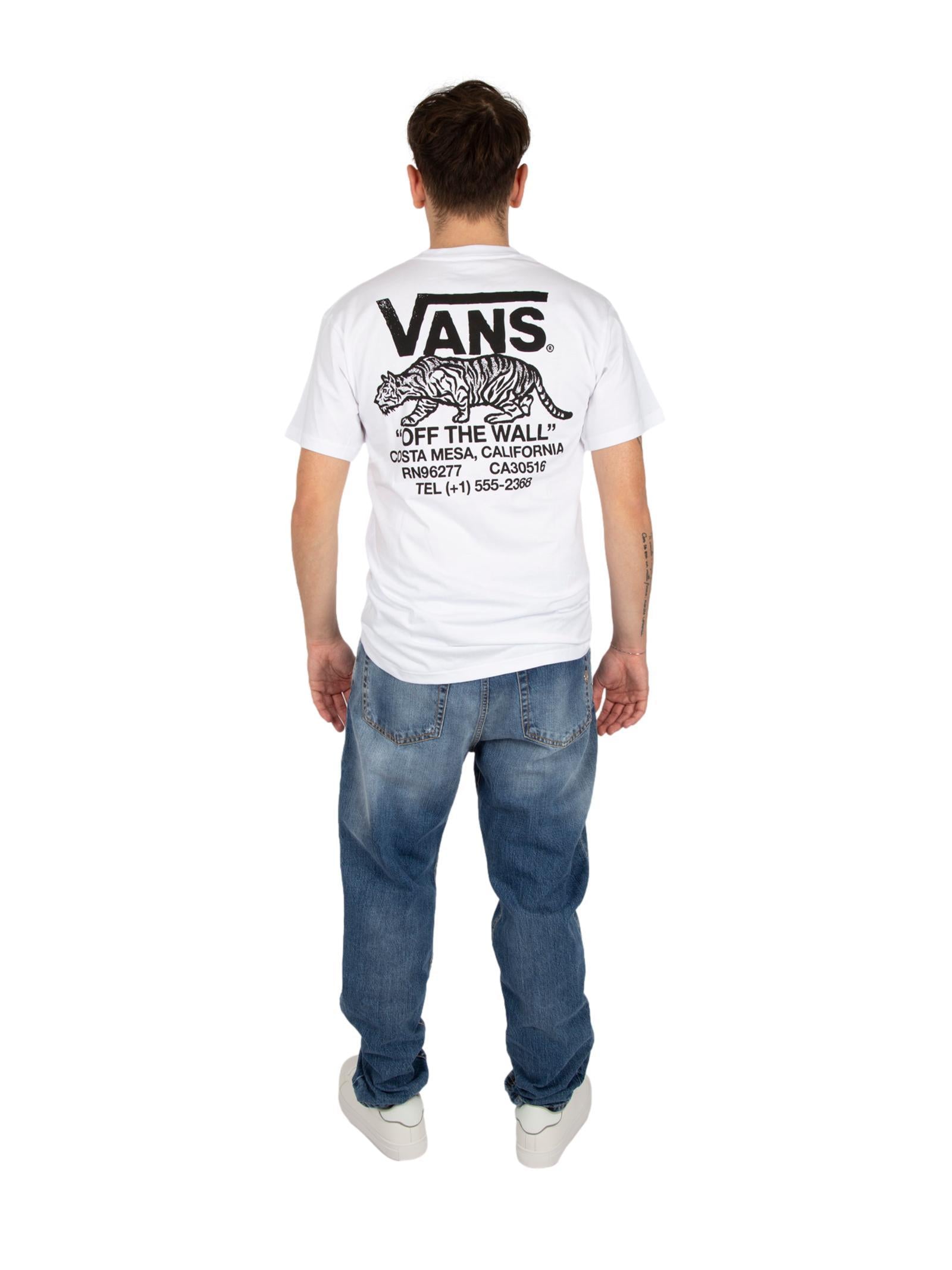 T-shirt Vans Bianco tigre manica corta M3Y WHT VANS 
