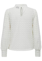 Blusa Jacqueline De Yong Bianco girocollo