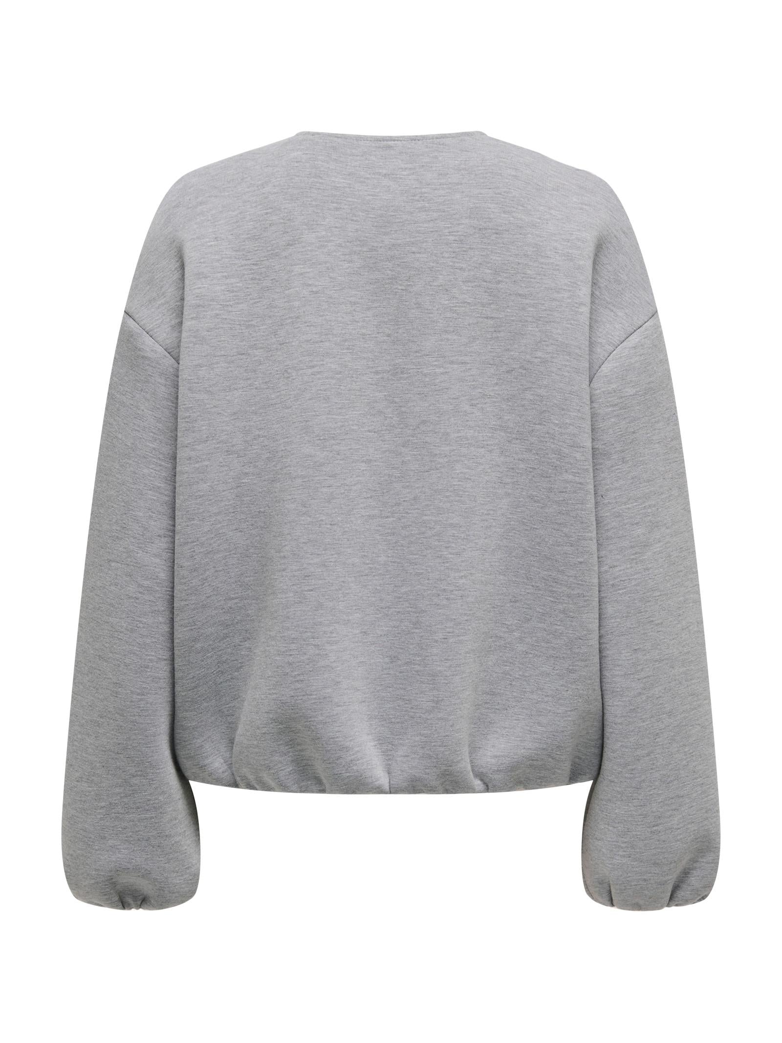 Giubbotto Only Ellie Grigio girocollo 15344567 /Medium Grey Melange ONLY 