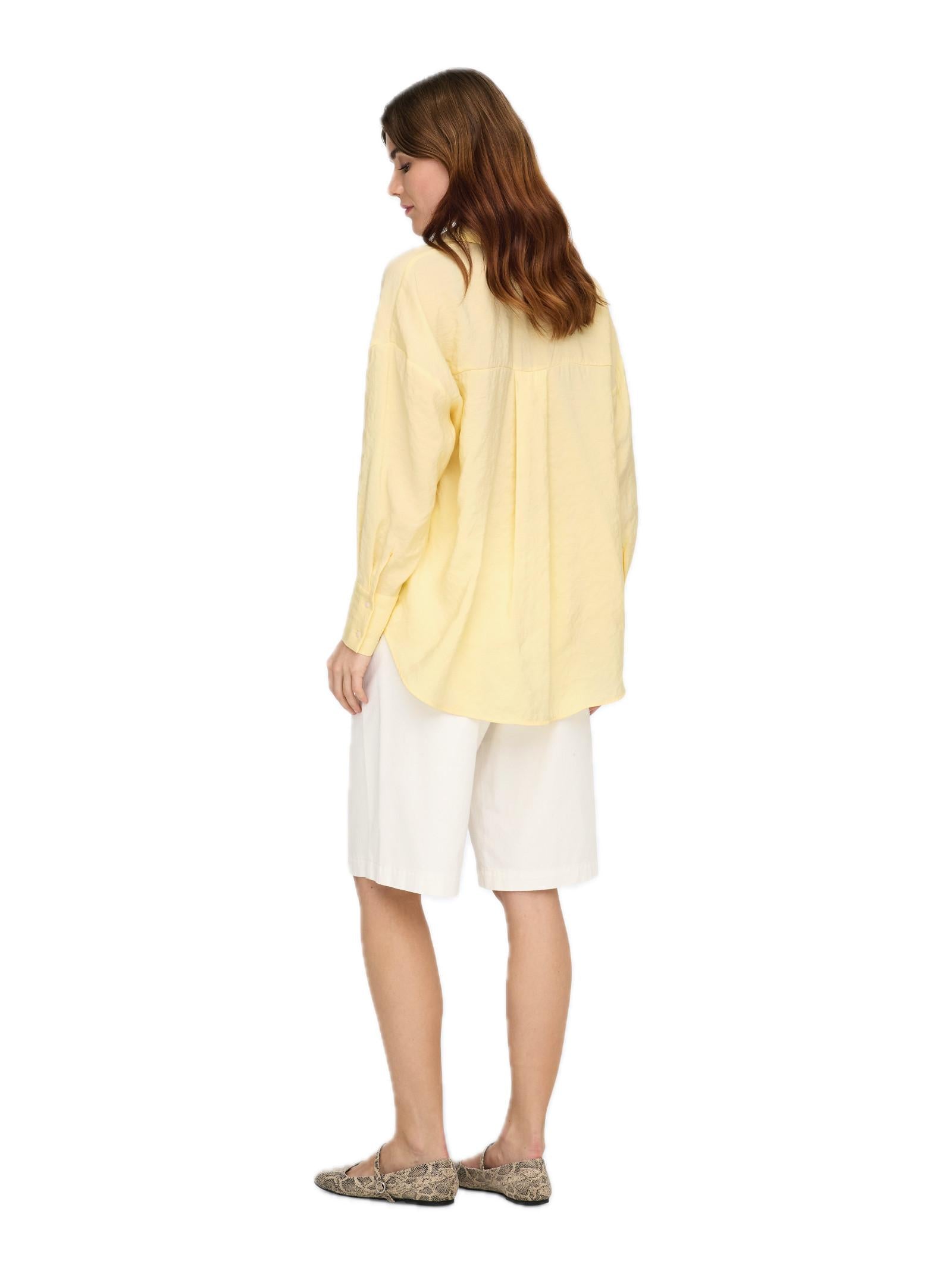 Camicia Only Giallo Zazima in modal 15272523 /Double Cream ONLY 