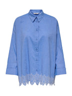 Camicia Only Graces Azzurro sangallo 15343165 /Blue Bonnet ONLY 