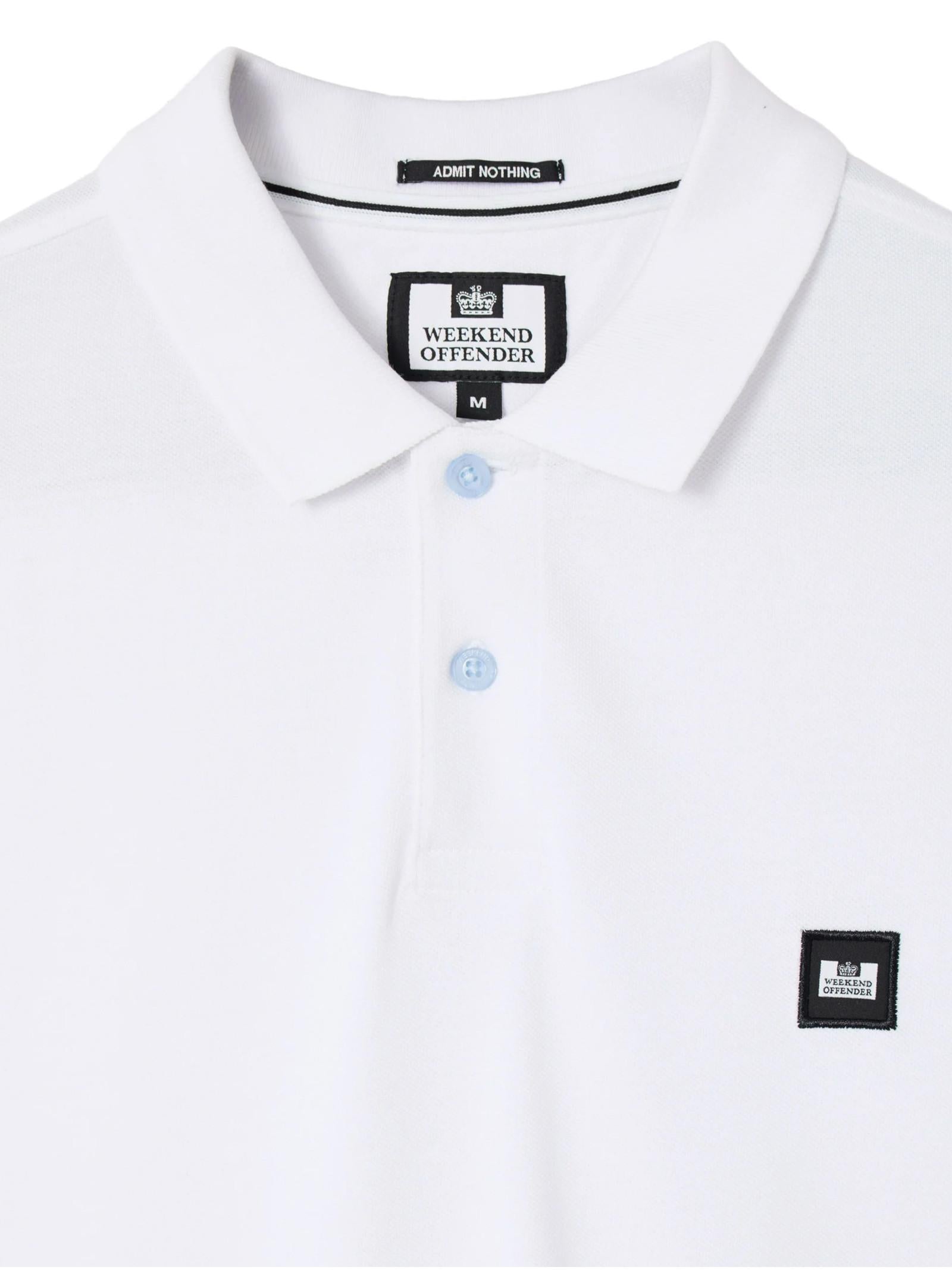 Polo Weekend Offender Bianco in piquet HEATCOTE BIANCO WEEKEND OFFENDER 