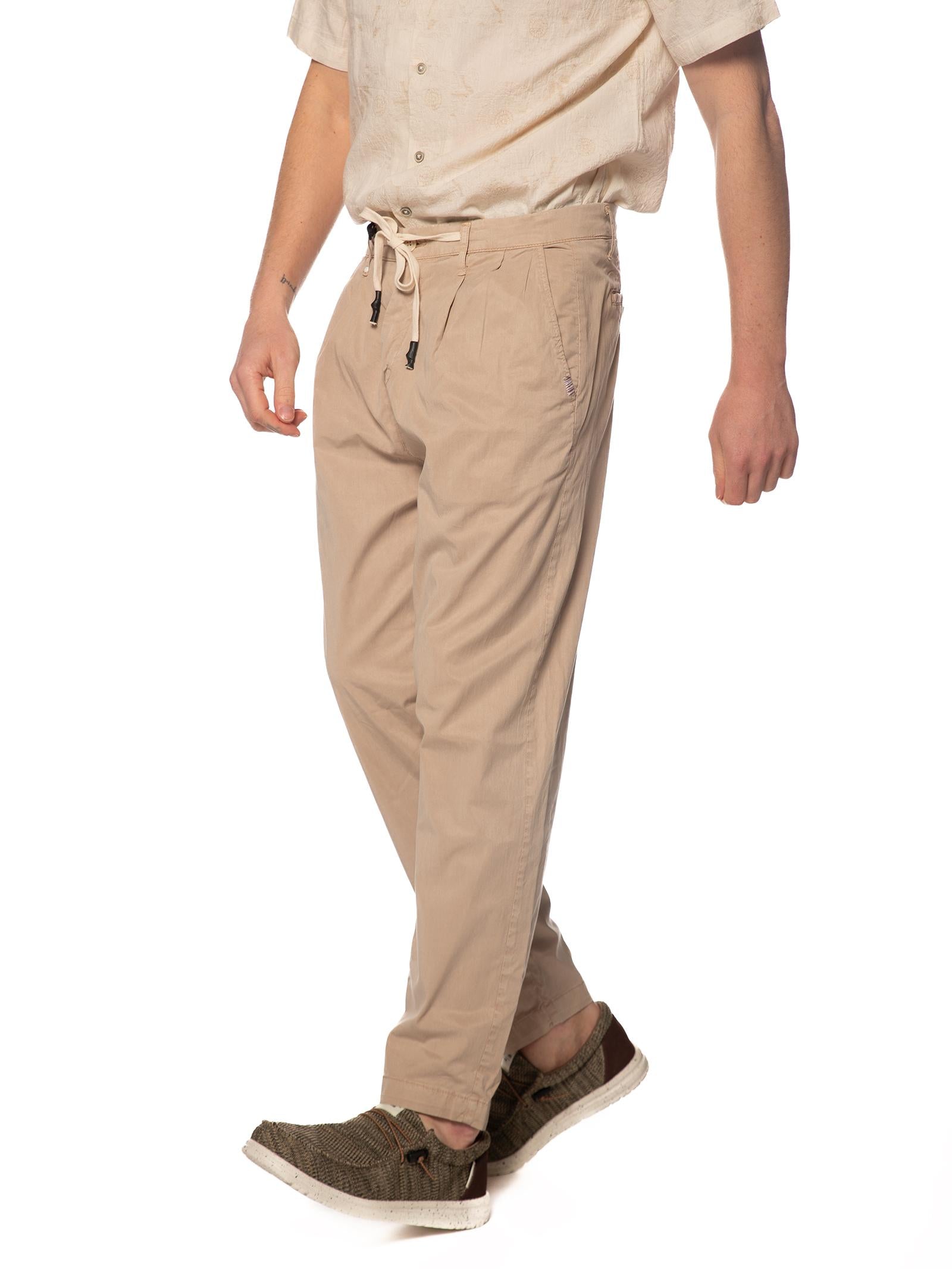Pantalaccio Block Eleven Beige con coulisse 05BL2615 BEIGE BLOCK ELEVEN 