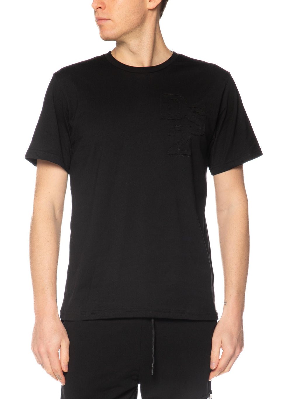 T-shirt DS2 Nero girocollo ricamo SS26229 NERO DS2 