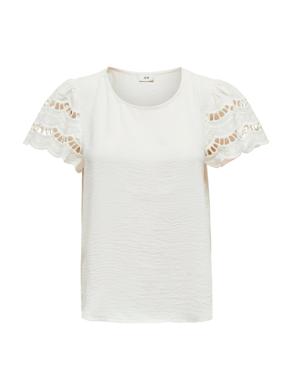 T-shirt JDY Hannah Bianco ricamo 15312609 /Cloud Dancer JDY 