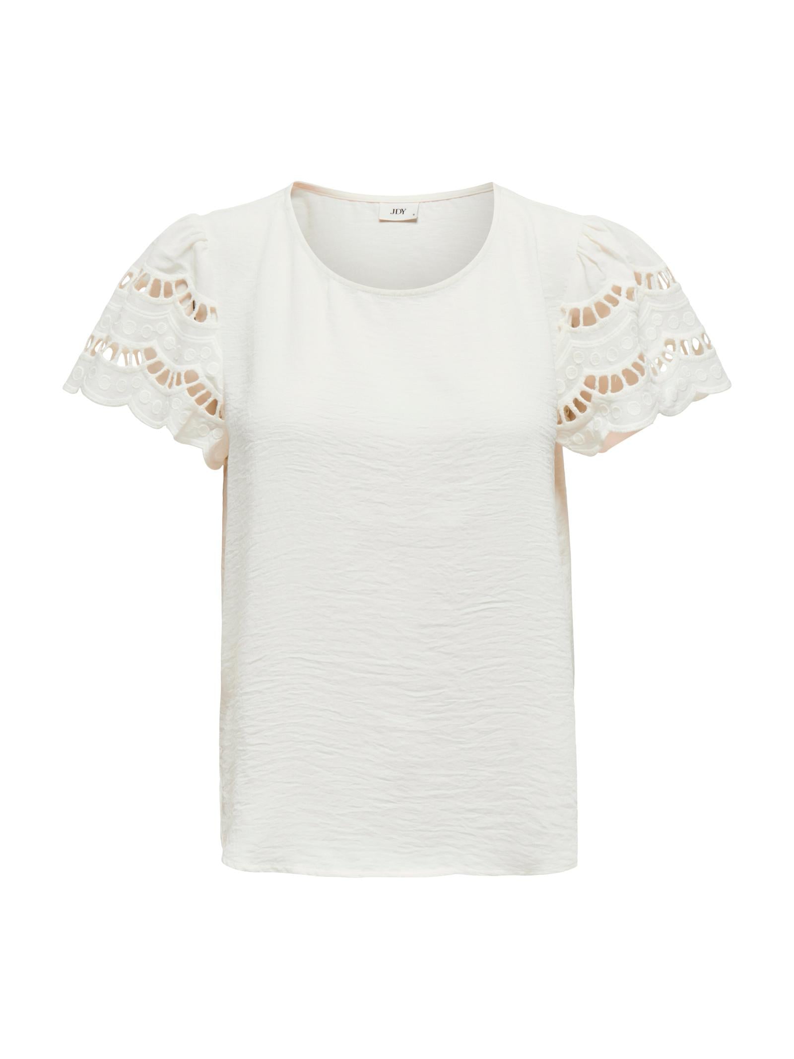 T-shirt JDY Hannah Bianco ricamo 15312609 /Cloud Dancer JDY 