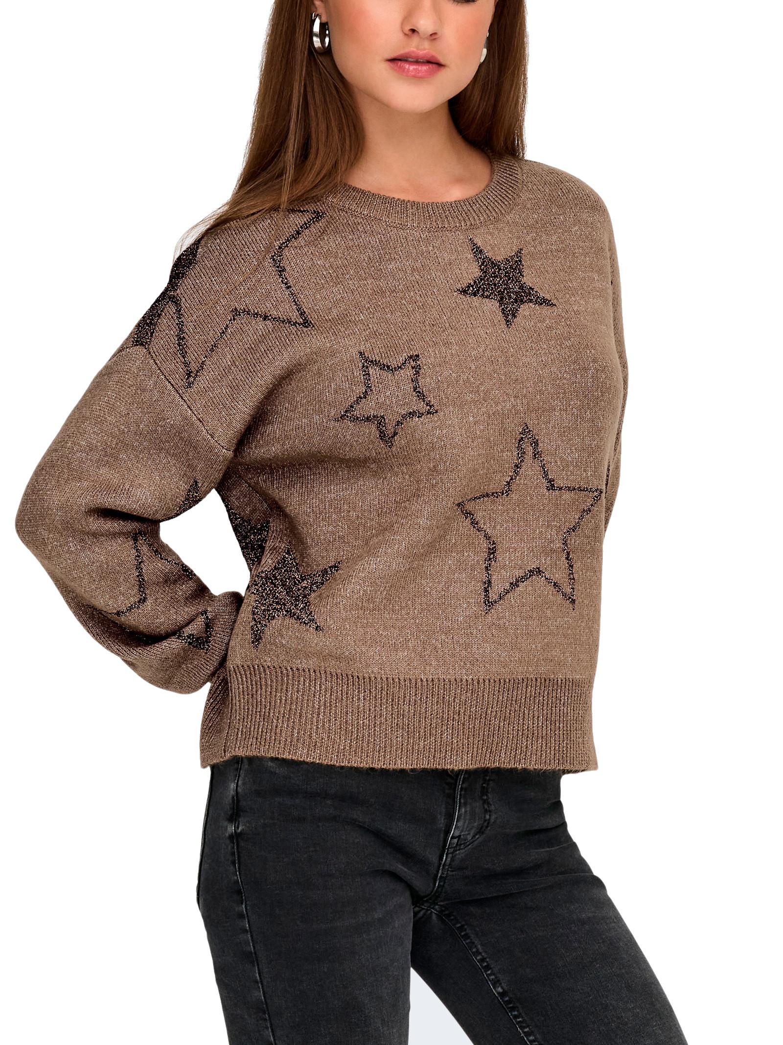 Maglia Only Rosie Nocciola glitter 15328250 /Cocoa Créme ONLY 