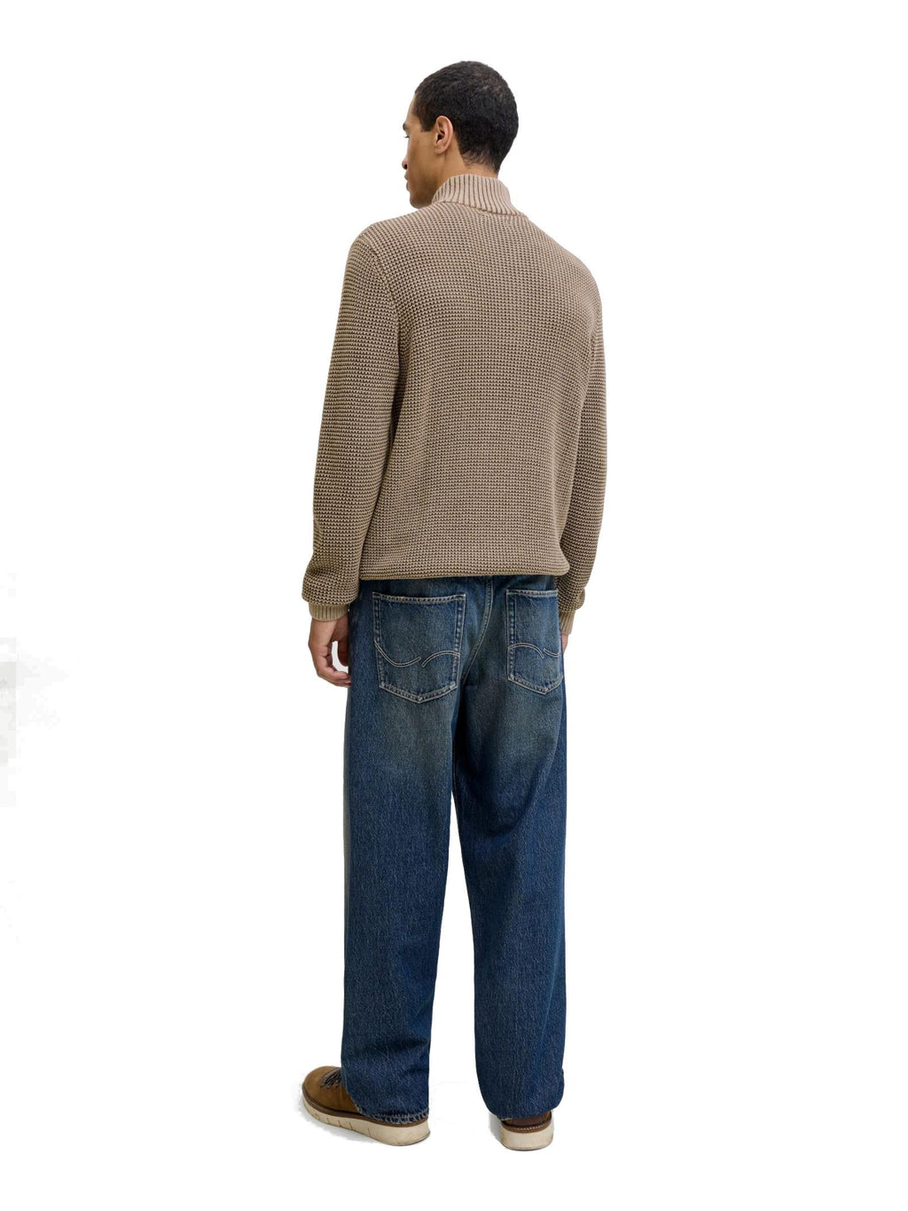 Maglia Jack & Jones Ethan Beige collo alto 12278965 /Crockery JACK & JONES 