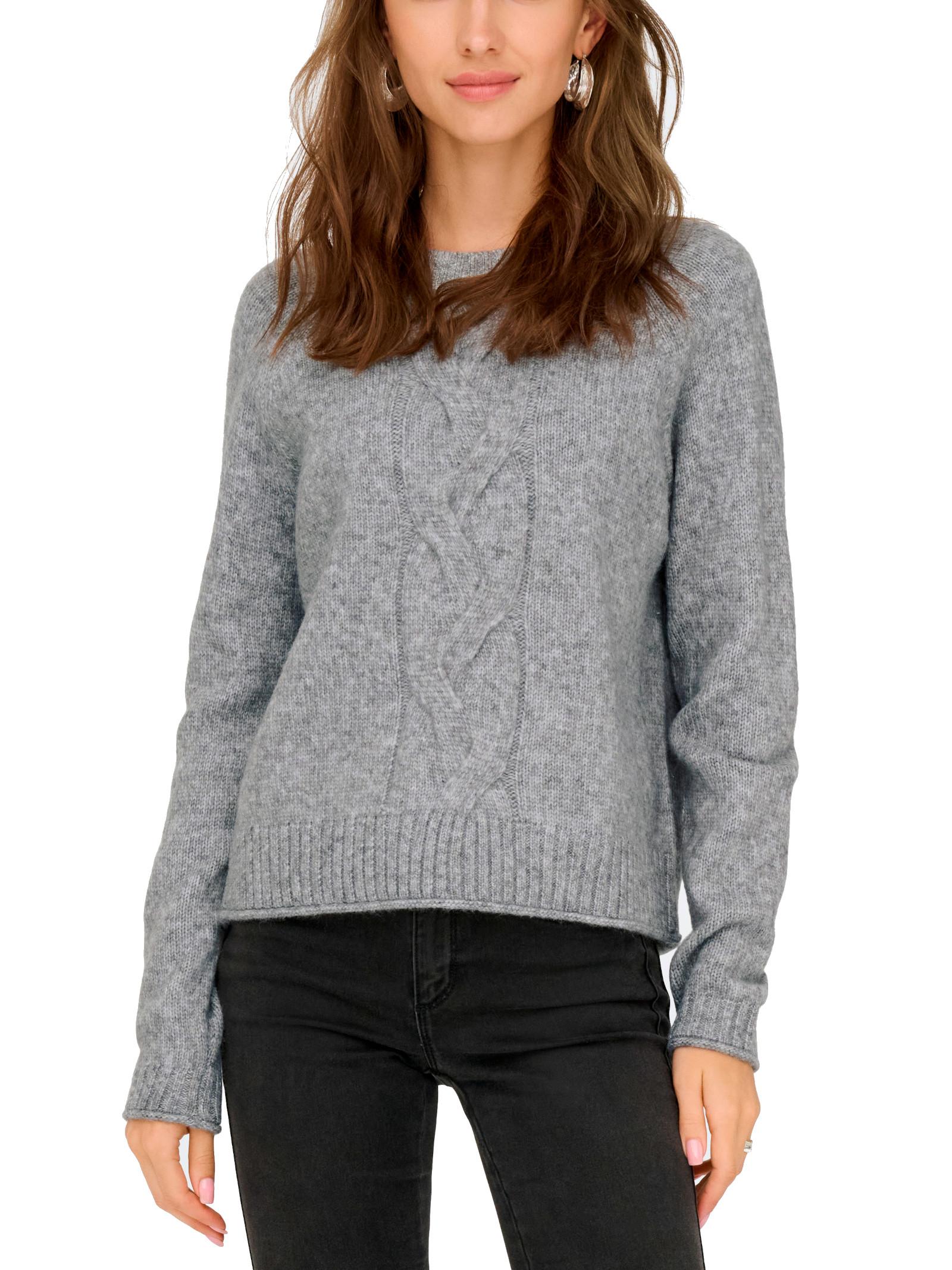 Maglia Jacqueline De Yong Susanna Grigio trecce 15351909 /Medium Grey Melange JDY 