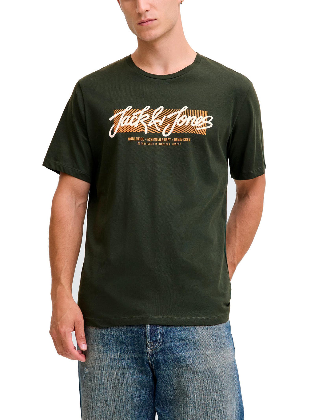 T-shirt Jack & Jones Urban Verde con stampa 12279114 /Duffel Bag JACK & JONES 