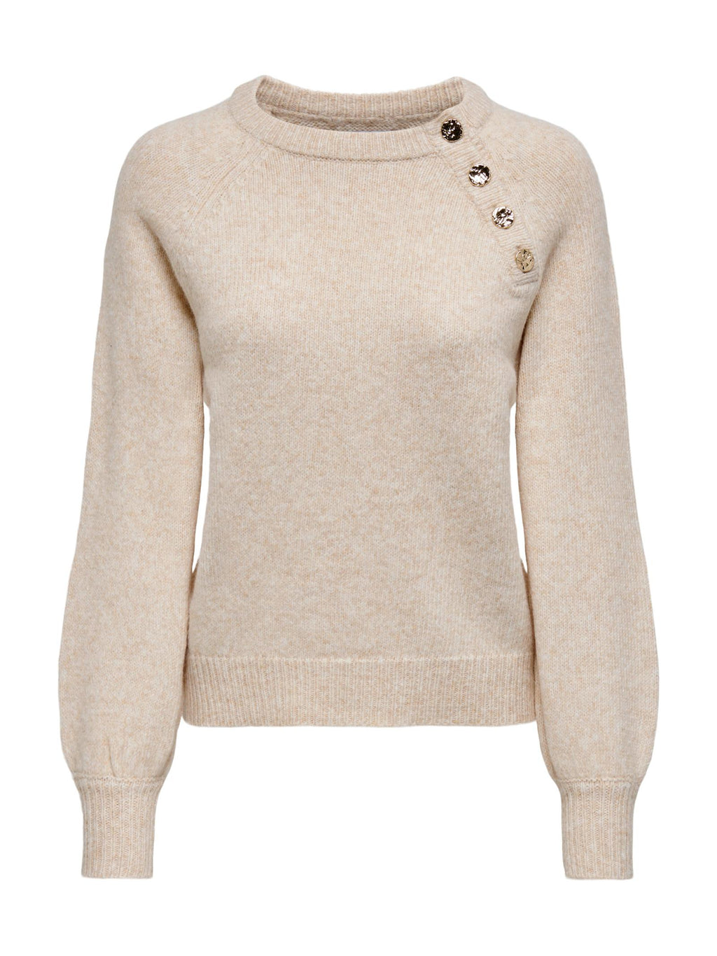 Maglia Only Emma Panna con bottoni 15302253 /Pumice Stone ONLY 