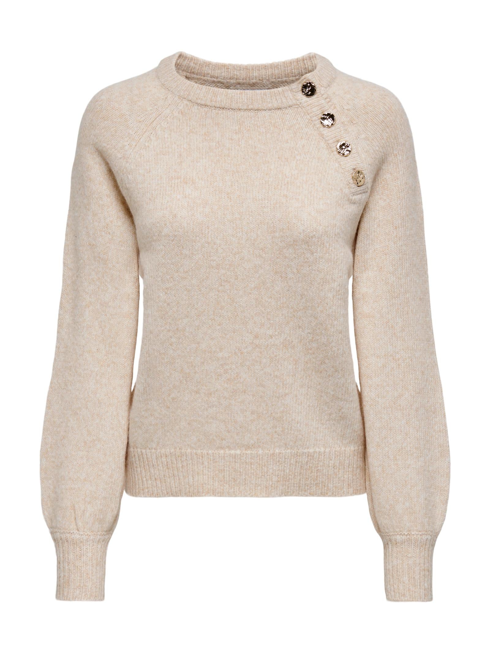 Maglia Only Emma Panna con bottoni 15302253 /Pumice Stone ONLY 