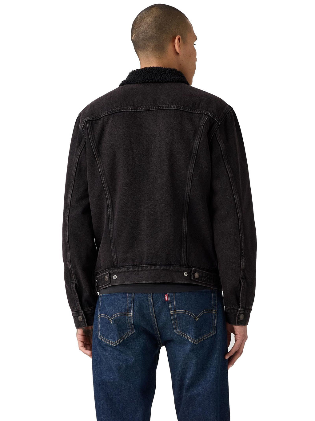 Giubbotto LEVI'S® Trucker Nero  in sherpa 1636502 91 LEVI'S® 