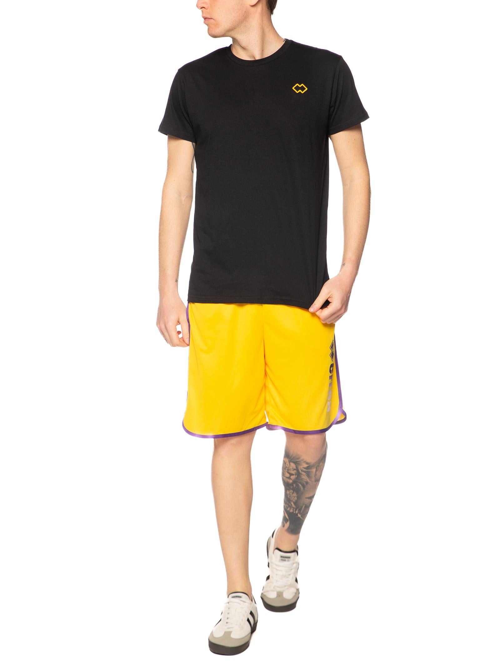 Bermuda Errea Giallo viola con logo grande R33P0U DEGRADE830 ERREA 