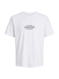 T-shirt Jack & Jones Bianco Assis logo 12295049 /Bright White JACK & JONES 