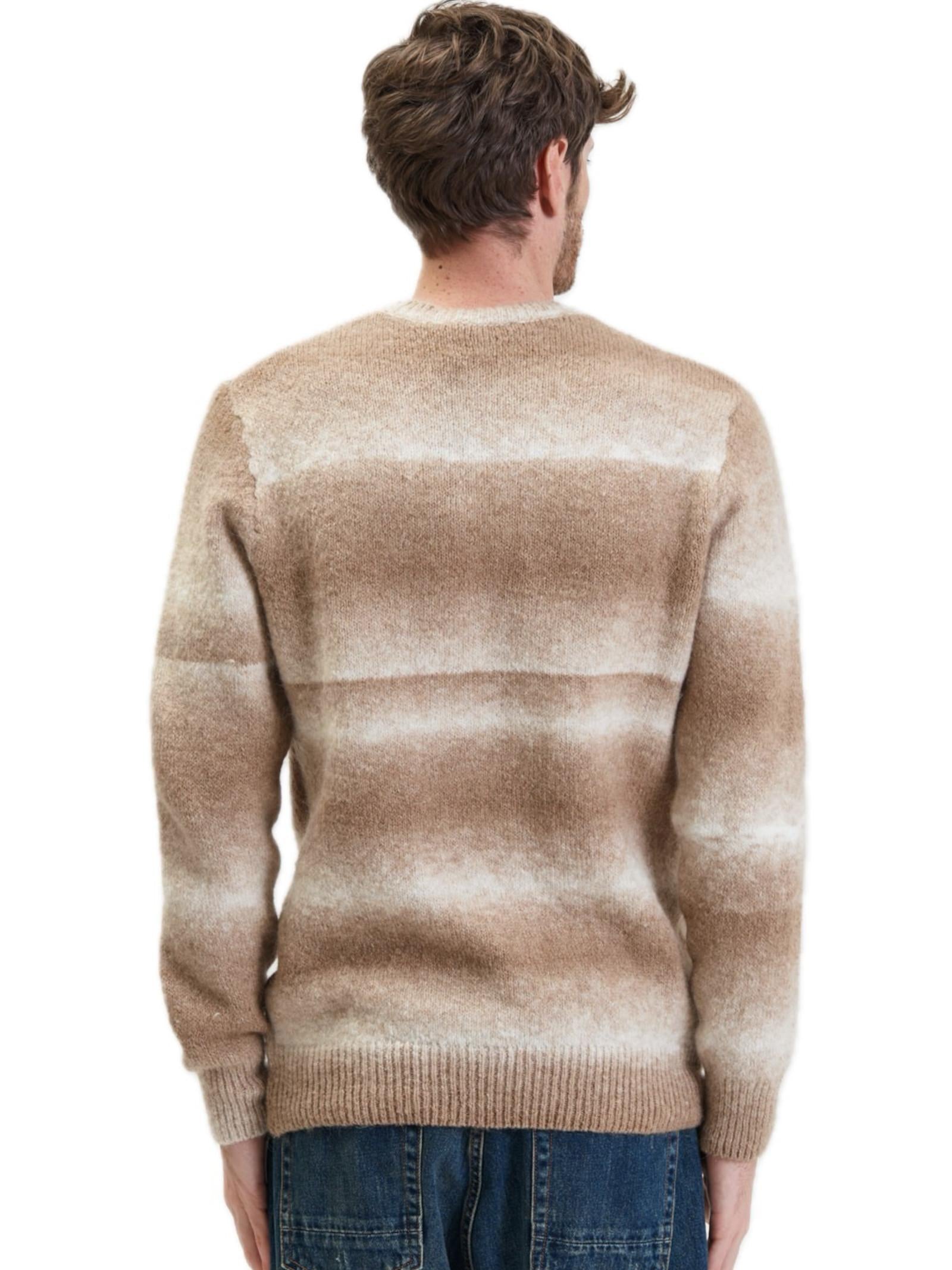Maglia Uomo Beige sfumata