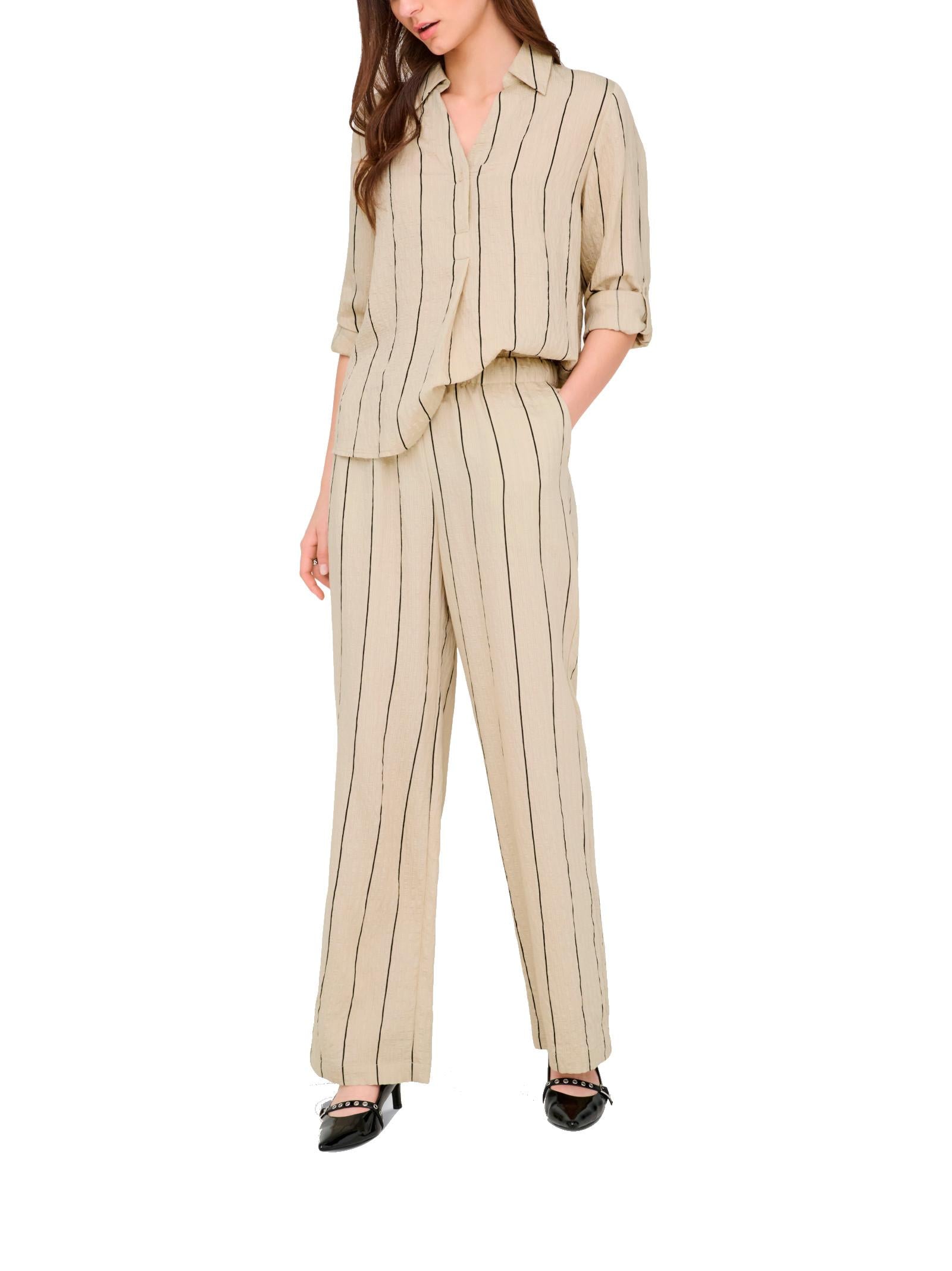 Pantalone JDY Yava Beige Wide 15372484 /Eucalyptus JDY 