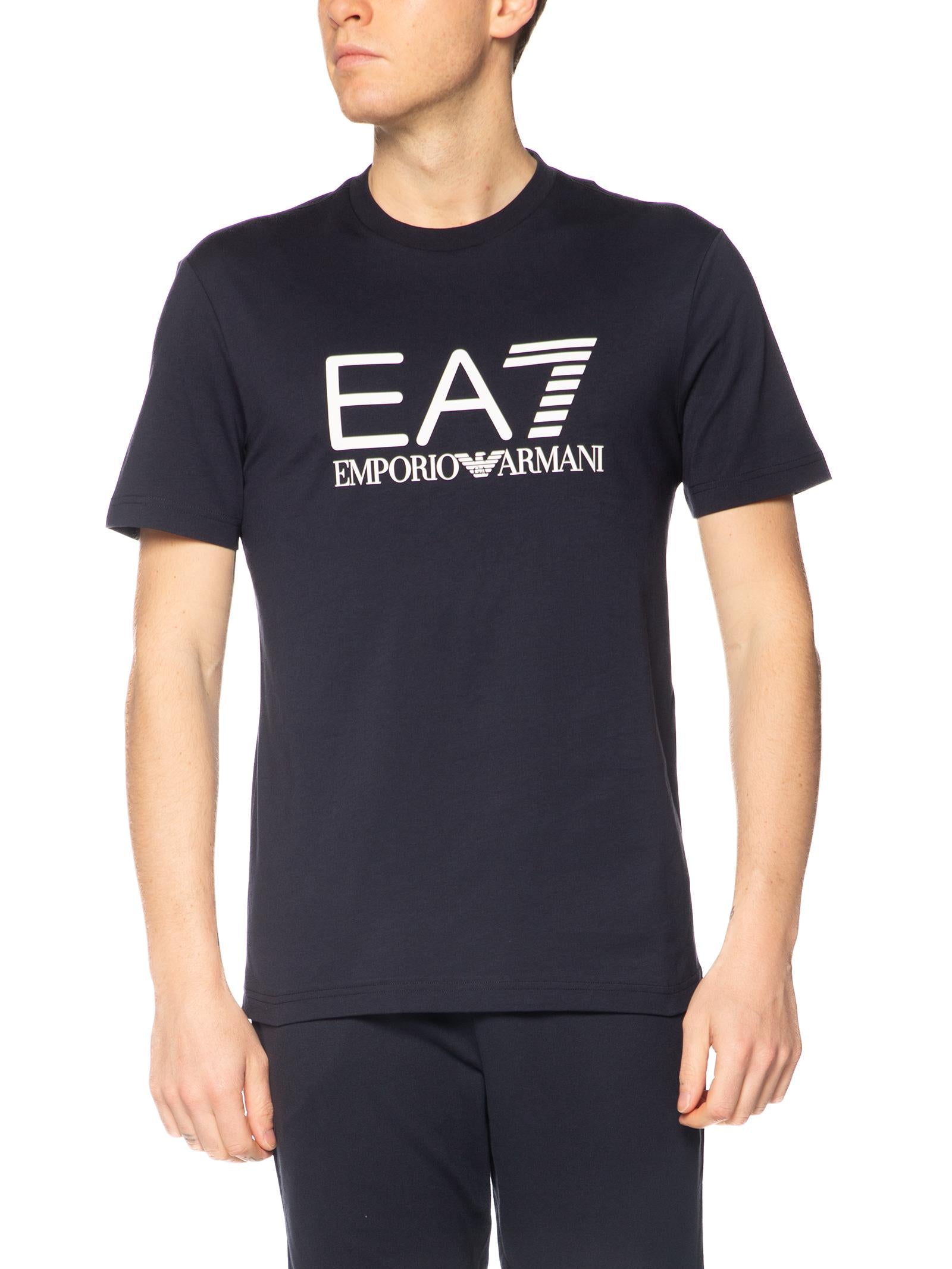 T-shirt Emporio Armani Blu stampa grande 7M001412 UB102 EA7 