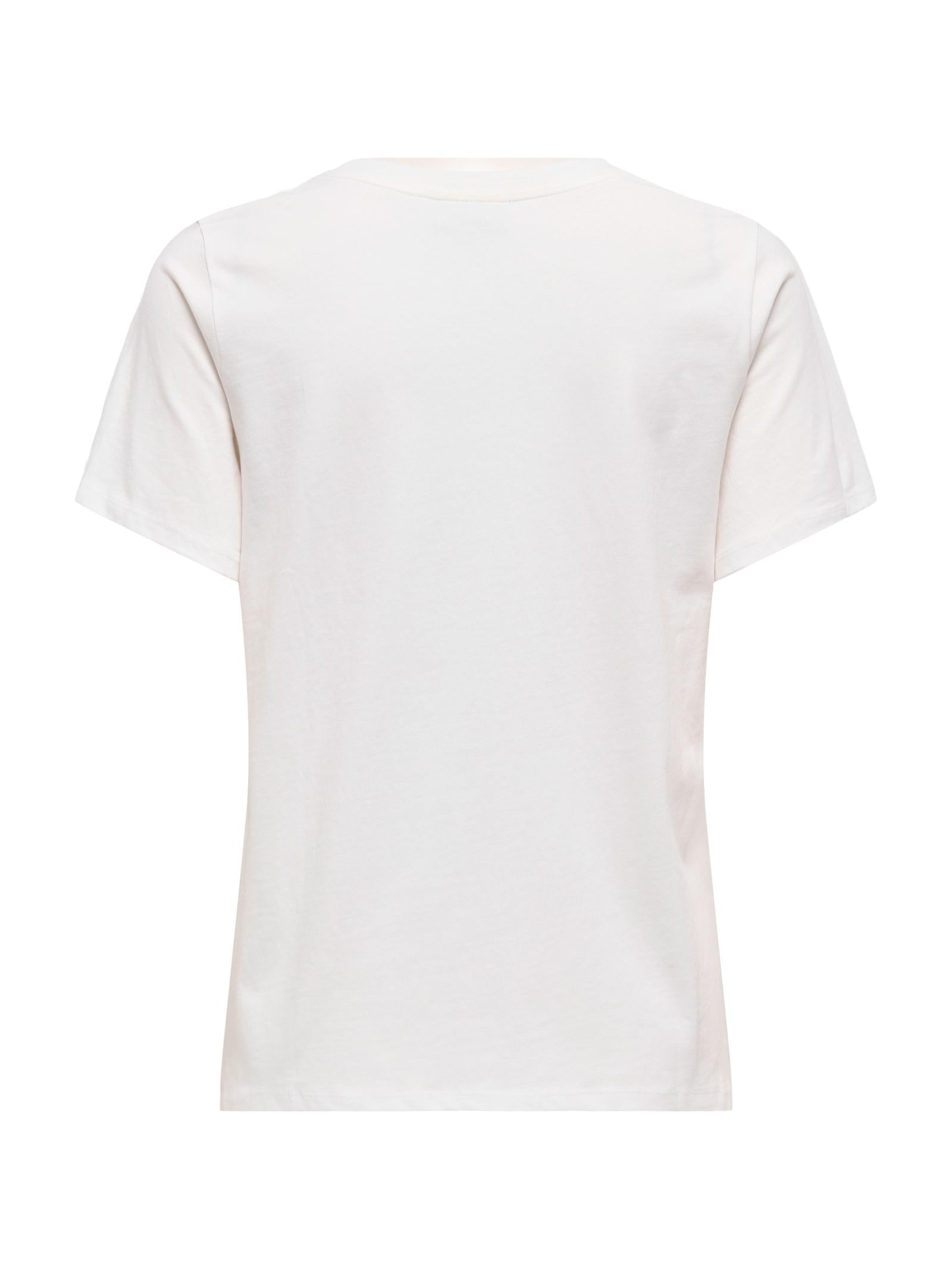T-shirt JDY Bibbi Bianco con stampa