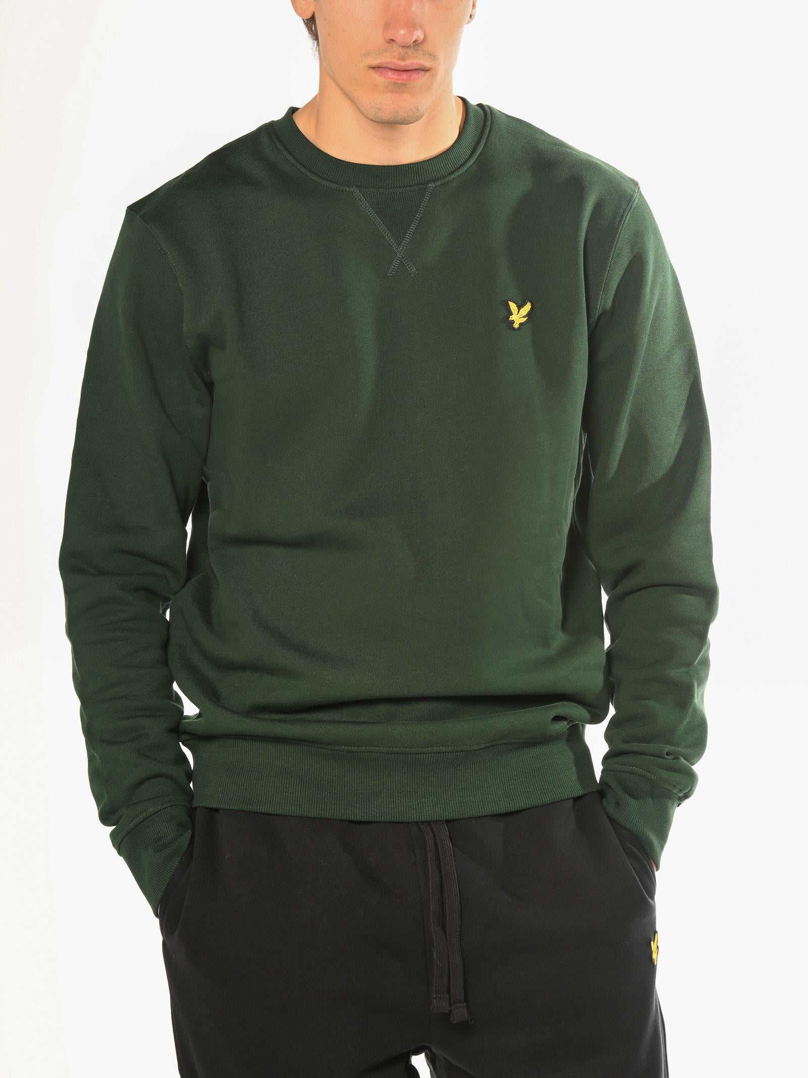 Felpa Lyle & Scott Verde girocollo ML1131 DARK GREEN LYLE & SCOTT 
