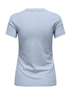 T-shirt Only Vibe Celelste con stampa 15291975 /Soft Chambray ONLY 