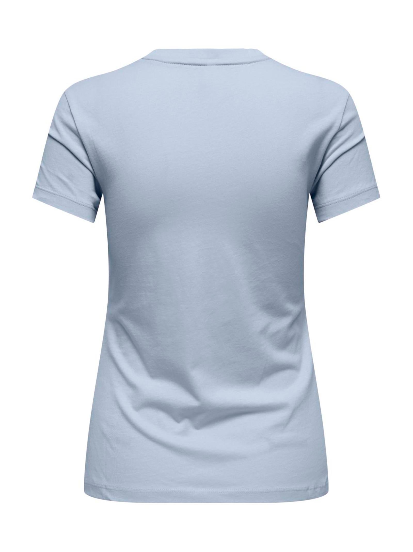 T-shirt Only Vibe Celelste con stampa 15291975 /Soft Chambray ONLY 