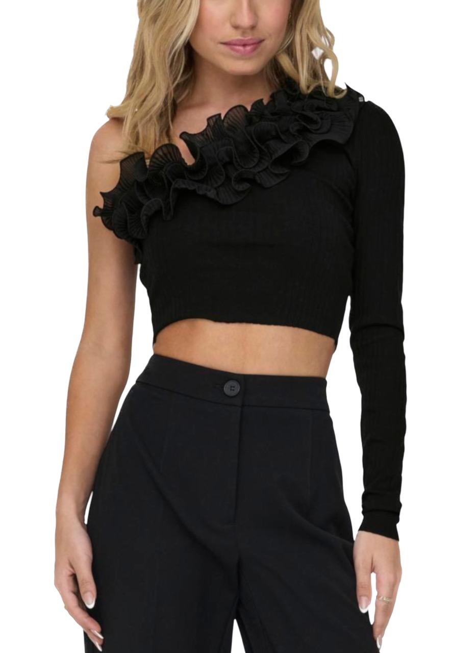 Top ONLY Nero monospalla