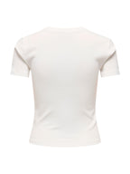 T-shirt Only Kira Bianco stampa 15359963 /Cloud Dancer ONLY 