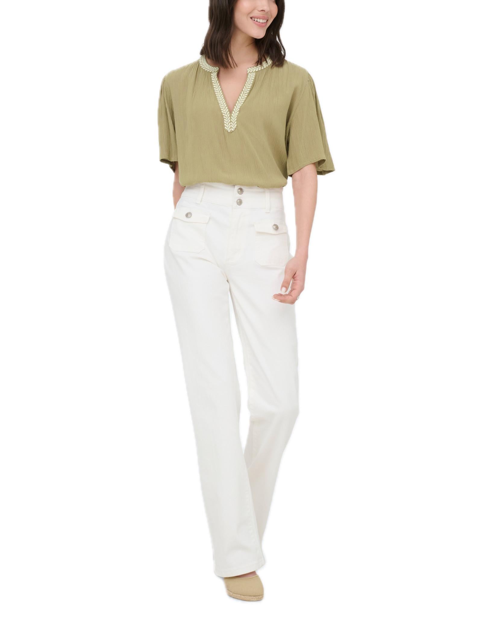 Blusa JDY Beige Liva scollo a V 15373083 /Petrified Oak JDY 