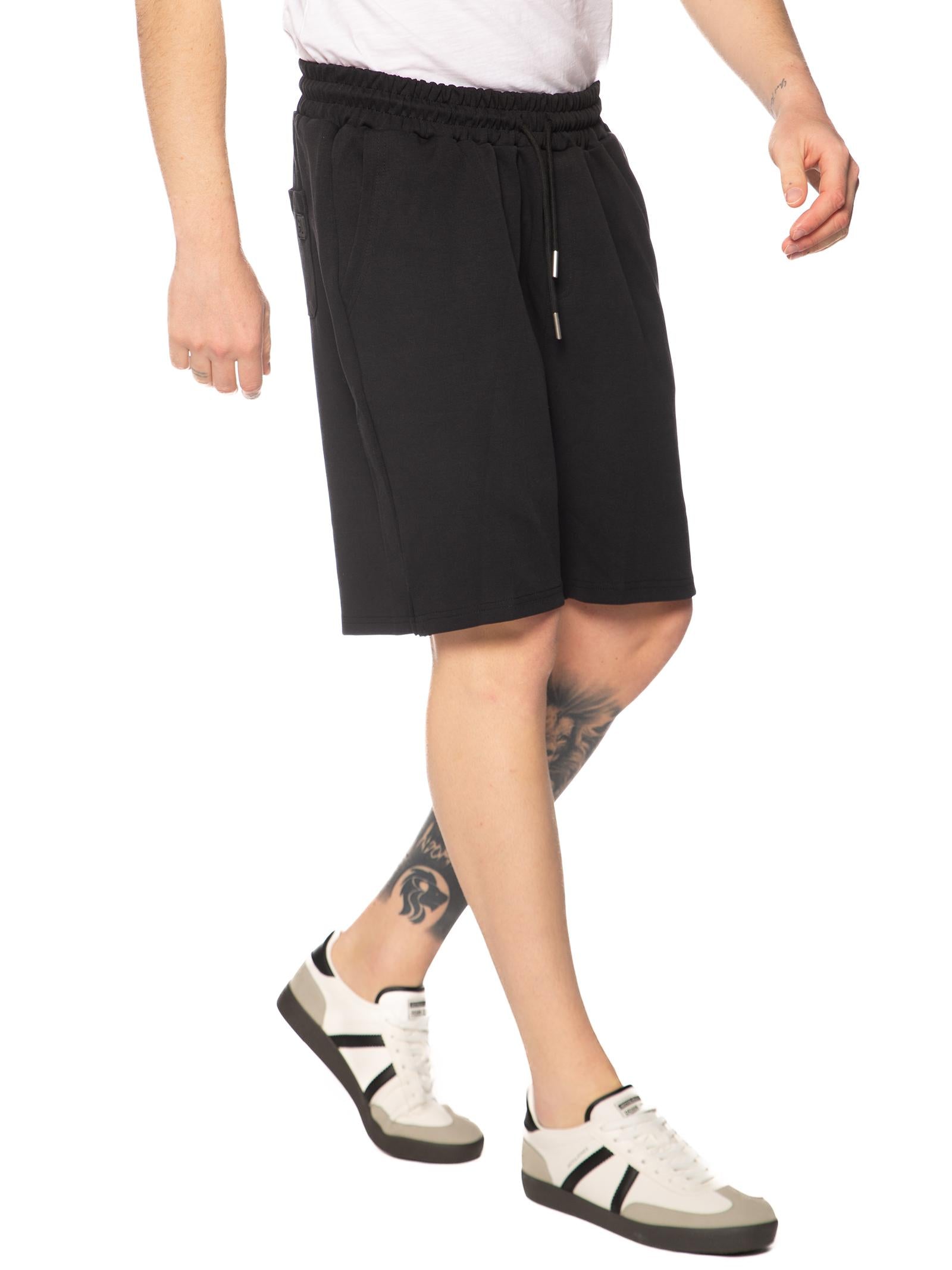 Bermuda Gianni Lupo Nero basic in felpa GL2127F NERO GIANNI LUPO 