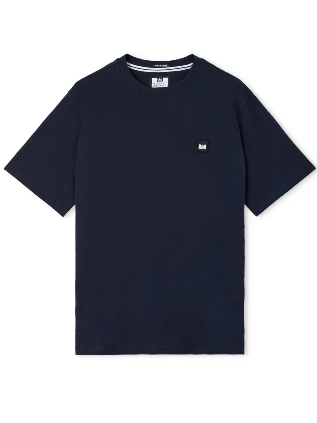 T-shirt Weekend Offender Blu con patch BROOKLANDS BLU WEEKEND OFFENDER 