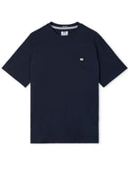 T-shirt Weekend Offender Blu con patch BROOKLANDS BLU WEEKEND OFFENDER 
