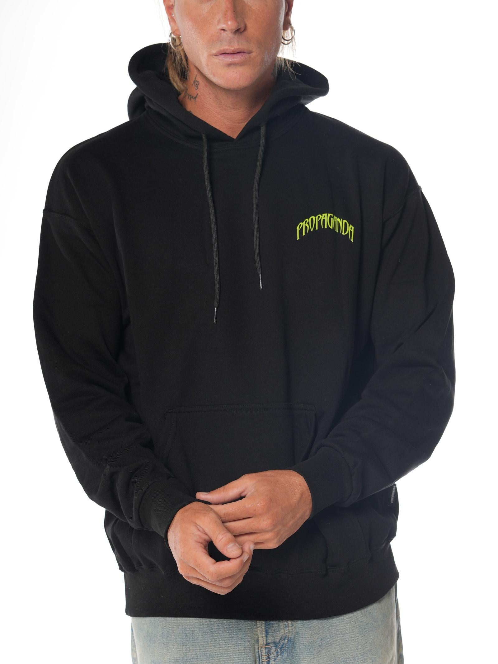 Felpa Propaganda Triangle Wolf Nero FE481 NERO PROPAGANDA 