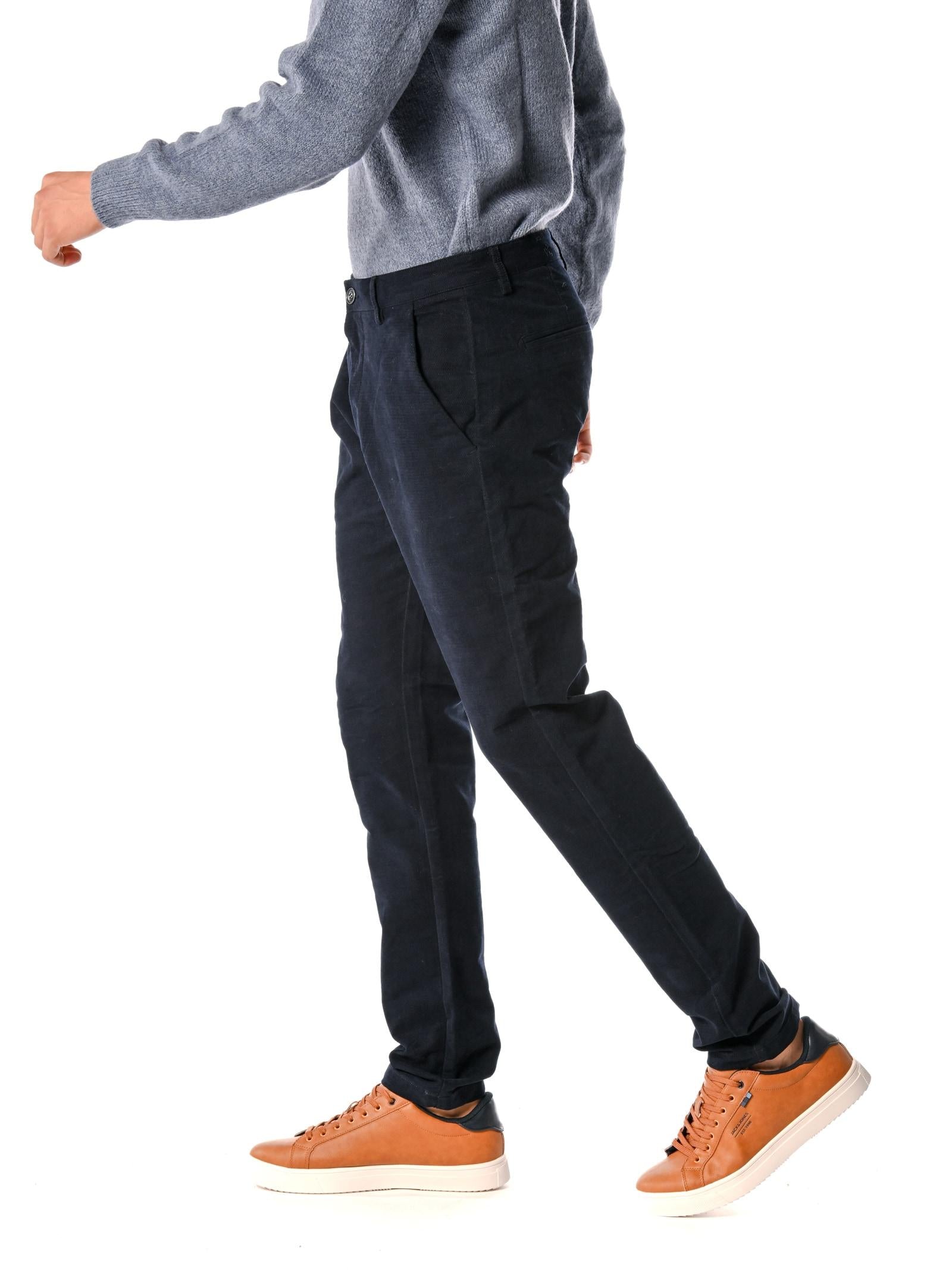 Chino Gianni Lupo William Blu slim fit operato GN21659 BLU GIANNI LUPO 