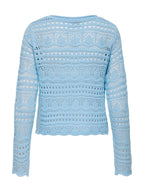 Maglia JDY Celeste Sun scollo a barca 15287384 /Cashmere Blue JDY 