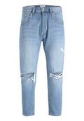 Jeans Jack & Jones Light Blue Denim cropped