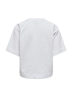 T-shirt Only Ofelia Grigio in tessuto felpato 15377588 /Light Grey Melange ONLY 
