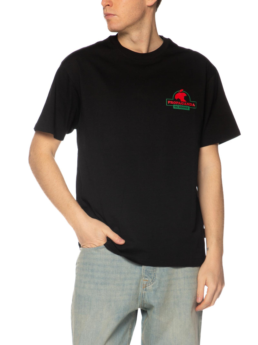 T-shirt Propaganda Nero Sinner TS726 NERO PROPAGANDA 